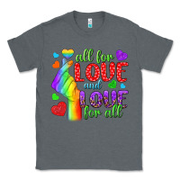 Charcoal Heather Western All For Love And Love For All Classic Tee - BundleAndBundleShop
