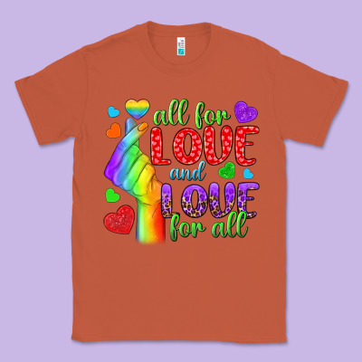 Western All For Love And Love For All Classic Tee Designed By Bundleandbundleshop