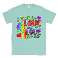 Seafoam Western All For Love And Love For All Classic Tee - BundleAndBundleShop