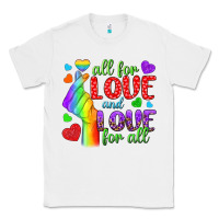 White Western All For Love And Love For All Classic Tee - BundleAndBundleShop