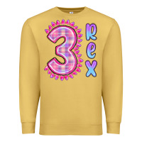 Antique Gold 3 rex pink dinosaur Premium Sweatshirt - MaliasSmallBusiness