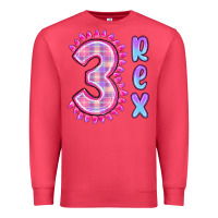 Cardinal 3 rex pink dinosaur Premium Sweatshirt - MaliasSmallBusiness