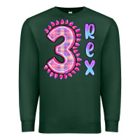 Sports Green 3 rex pink dinosaur Premium Sweatshirt - MaliasSmallBusiness