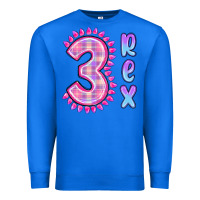True Royal 3 rex pink dinosaur Premium Sweatshirt - MaliasSmallBusiness