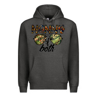 Charcoal Heather nanny of both Premium Hoodie - CowhideDigitalArt