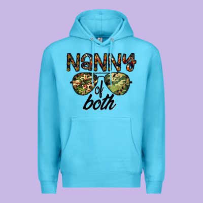 Nanny Of Both Premium Hoodie Designed By Cowhidedigitalart