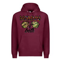 Burgundy nanny of both Premium Hoodie - CowhideDigitalArt