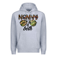 Heather Grey nanny of both Premium Hoodie - CowhideDigitalArt