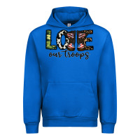 Cobalt love our troops Urban Hoodie - CowhideDigitalArt