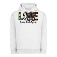 Pigment Lunar Rock love our troops Urban Hoodie - CowhideDigitalArt
