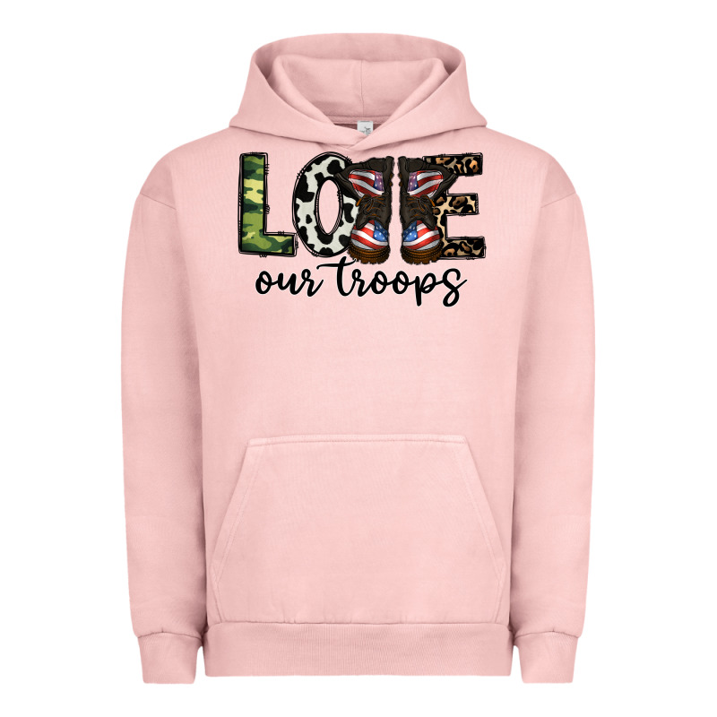 Love Our Troops Urban Hoodie by CowhideDigitalArt | Teevron
