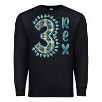 Black 3 rex green dinosaur Premium Sweatshirt - MaliasSmallBusiness