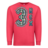 Cardinal 3 rex green dinosaur Premium Sweatshirt - MaliasSmallBusiness