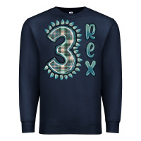 Navy 3 rex green dinosaur Premium Sweatshirt - MaliasSmallBusiness