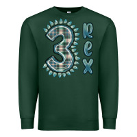 Sports Green 3 rex green dinosaur Premium Sweatshirt - MaliasSmallBusiness