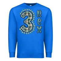 True Royal 3 rex green dinosaur Premium Sweatshirt - MaliasSmallBusiness