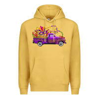 Antique Gold mardi gras truck Premium Hoodie - FaDigitalArtStudio