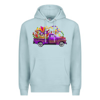 Blue Mist mardi gras truck Premium Hoodie - FaDigitalArtStudio