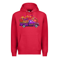 Cardinal mardi gras truck Premium Hoodie - FaDigitalArtStudio