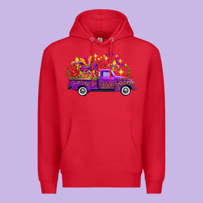 Mardi Gras Truck Premium Hoodie Designed By Fadigitalartstudio