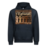 Navy melanin American flag Urban Hoodie - HRA Design Shop