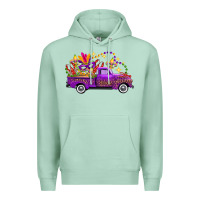Seafoam mardi gras truck Premium Hoodie - FaDigitalArtStudio