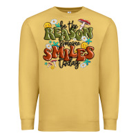 Antique Gold be the reason someone smiles today Premium Sweatshirt - MaliasSmallBusiness