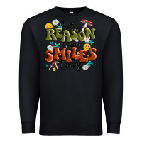 Black be the reason someone smiles today Premium Sweatshirt - MaliasSmallBusiness