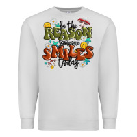 Dove Grey be the reason someone smiles today Premium Sweatshirt - MaliasSmallBusiness