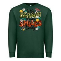 Sports Green be the reason someone smiles today Premium Sweatshirt - MaliasSmallBusiness