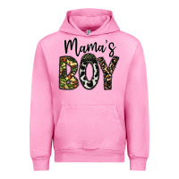 Fuchsia Pink mama's boy Urban Hoodie - CowhideDigitalArt