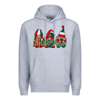 Heather Grey mexican flag gnomes Premium Hoodie - RacoonDesign