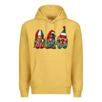 Antique Gold mexican flag gnomes Premium Hoodie - RacoonDesign