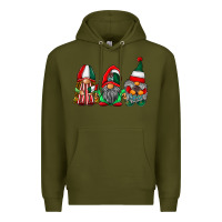 Army Green mexican flag gnomes Premium Hoodie - RacoonDesign