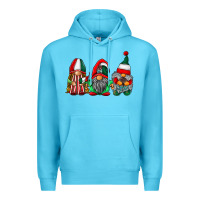 Ocean Blue mexican flag gnomes Premium Hoodie - RacoonDesign