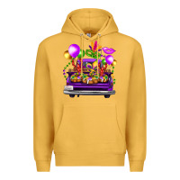 Mustard mardi gras farm truck Premium Hoodie - FaDigitalArtStudio