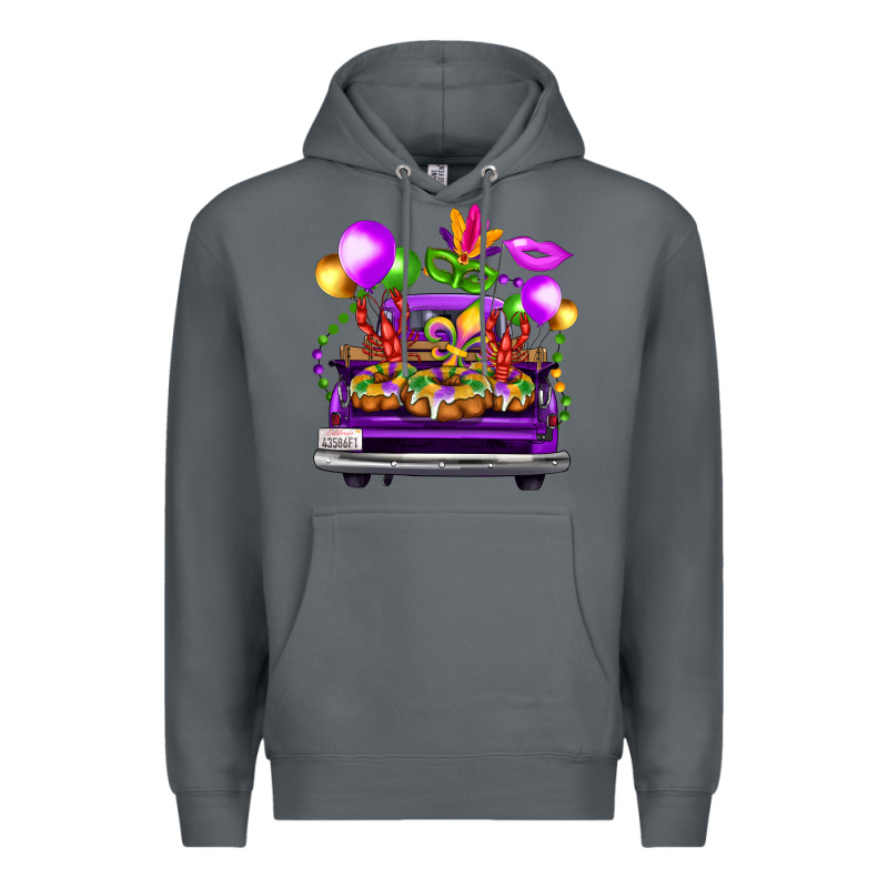 Mardi Gras Farm Truck Premium Hoodie by FaDigitalArtStudio | Teevron