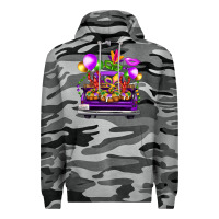 Slate Camo mardi gras farm truck Premium Hoodie - FaDigitalArtStudio