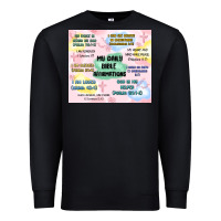 Black daily bible affirmations Premium Sweatshirt - MaliasSmallBusiness