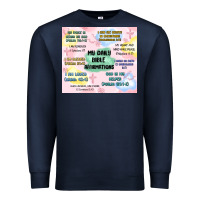 Navy daily bible affirmations Premium Sweatshirt - MaliasSmallBusiness