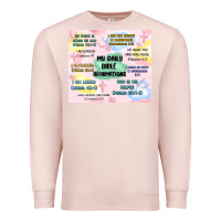 Pale Pink daily bible affirmations Premium Sweatshirt - MaliasSmallBusiness