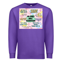 Purple daily bible affirmations Premium Sweatshirt - MaliasSmallBusiness