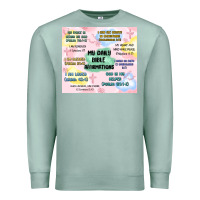 Seafoam daily bible affirmations Premium Sweatshirt - MaliasSmallBusiness
