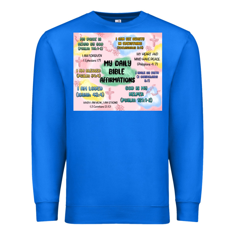 Daily Bible Affirmations Premium Sweatshirt by MaliasSmallBusiness | Teevron
