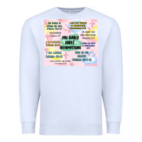 White daily bible affirmations Premium Sweatshirt - MaliasSmallBusiness