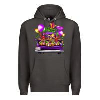Smoke mardi gras farm truck Premium Hoodie - FaDigitalArtStudio