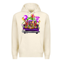 Tofu mardi gras farm truck Premium Hoodie - FaDigitalArtStudio