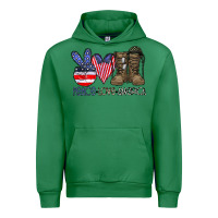 Emerald peace love america Urban Hoodie - CowhideDigitalArt