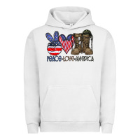 Pigment Lunar Rock peace love america Urban Hoodie - CowhideDigitalArt