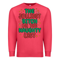 Cardinal the jolliest bitch on the naughty list Premium Sweatshirt - MaliasSmallBusiness